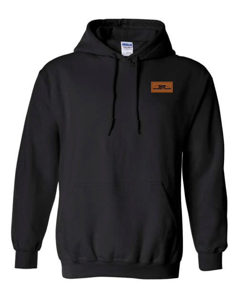 Hoodie à capuchon M3Racing - Écusson Brun