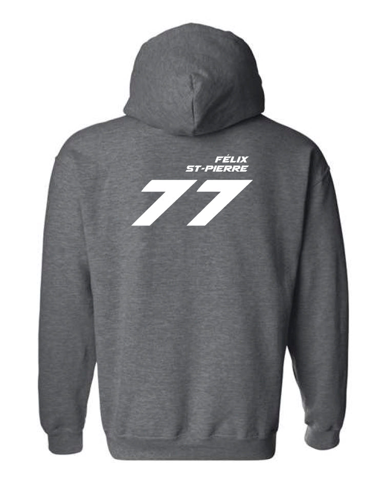 Hoodie à capuchon Félix St-Pierre #77 au dos