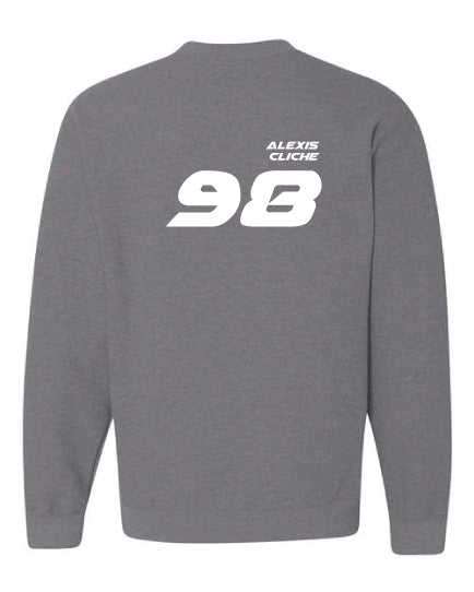 CREWNECK Alexis Cliche #98 au dos