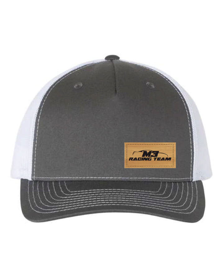 Casquette Charbon Charbon M3Racing - Écusson couleur bambou