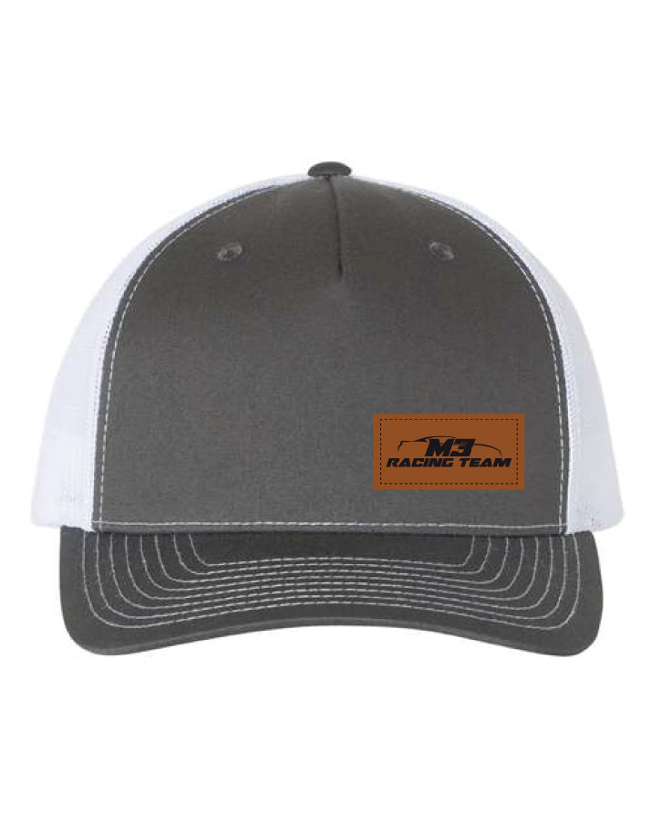 Casquette Charbon M3Racing - Écusson brun