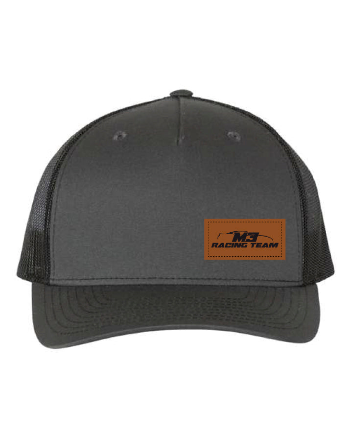 Casquette Charbon M3Racing - Écusson brun