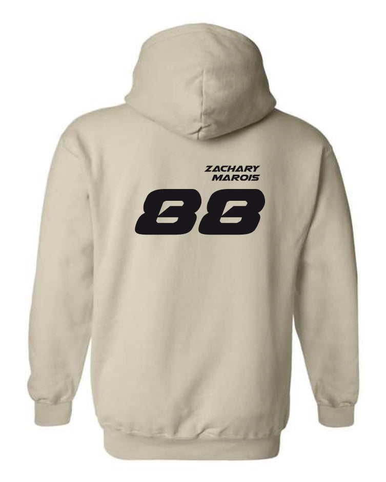 Hoodie à capuchon Zachary Marois #88 au dos