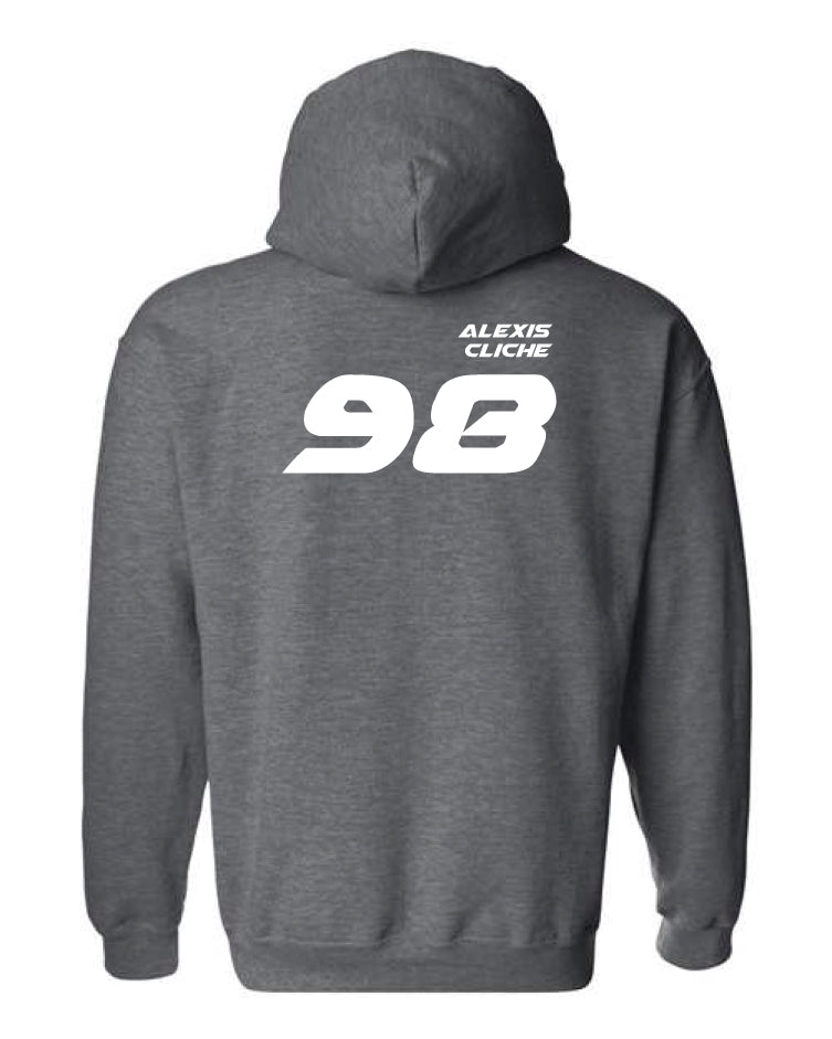 Hoodie à capuchon Alexis Cliche #98 au dos