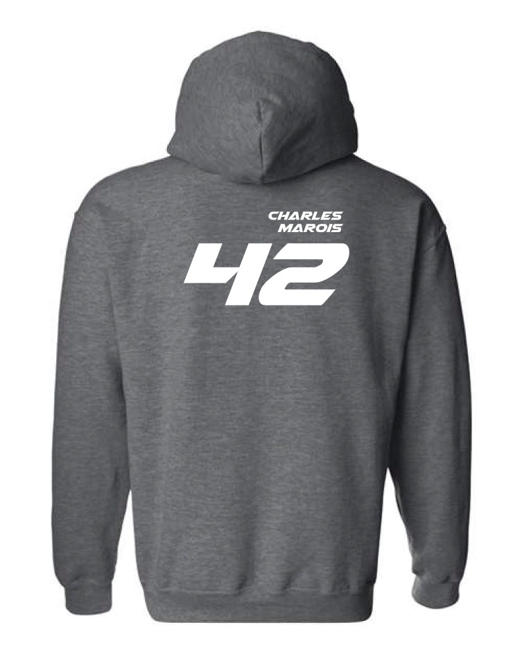 Hoodie à capuchon Charles Marois #42 au dos