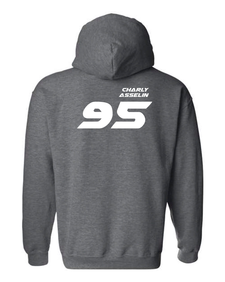 Hoodie à capuchon Charly Asselin #95 au dos