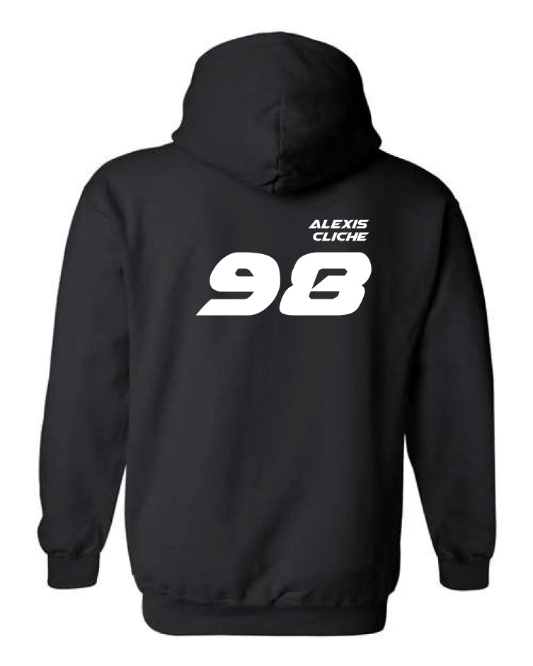 Hoodie à capuchon Alexis Cliche #98 au dos