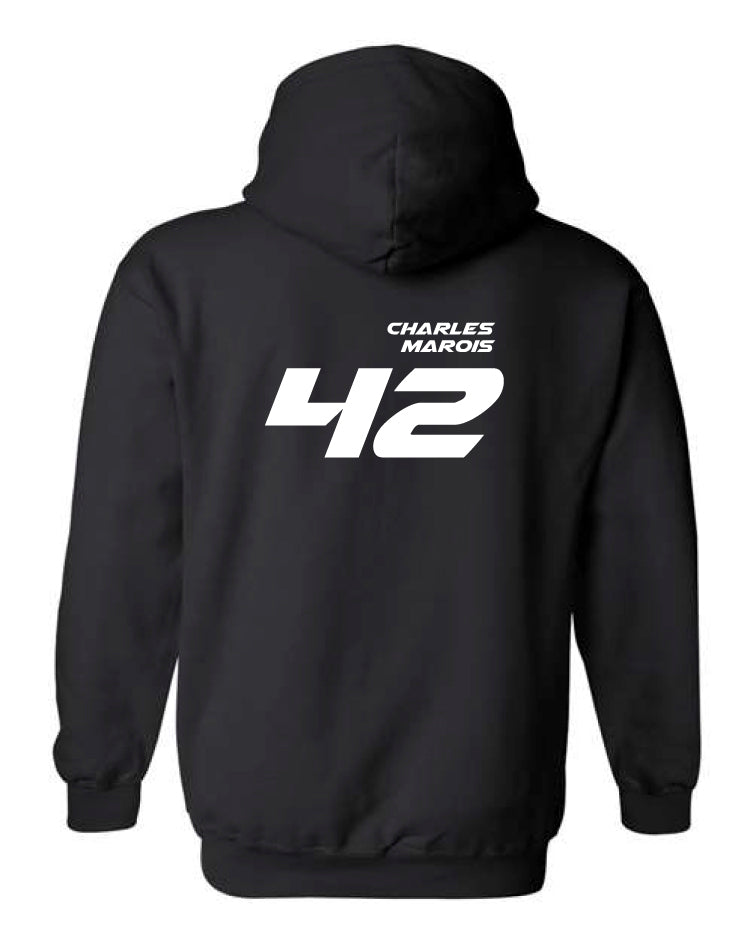 Hoodie à capuchon Charles Marois #42 au dos