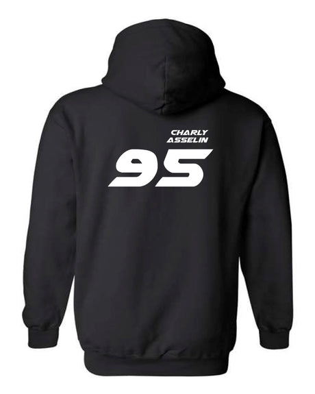 Hoodie à capuchon Charly Asselin #95 au dos