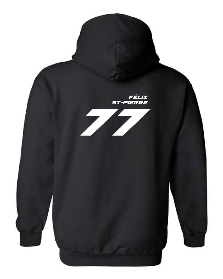 Hoodie à capuchon Félix St-Pierre #77 au dos