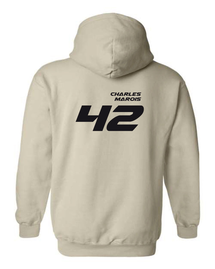 Hoodie à capuchon Charles Marois #42 au dos