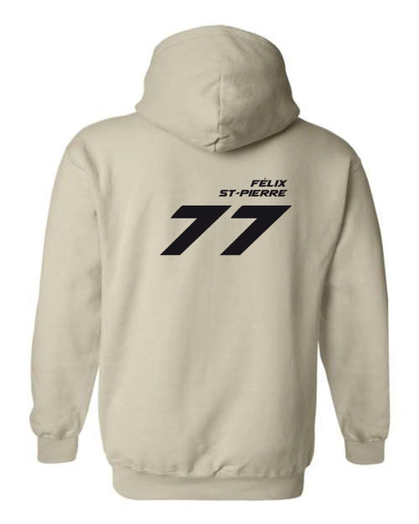 Hoodie à capuchon Félix St-Pierre #77 au dos